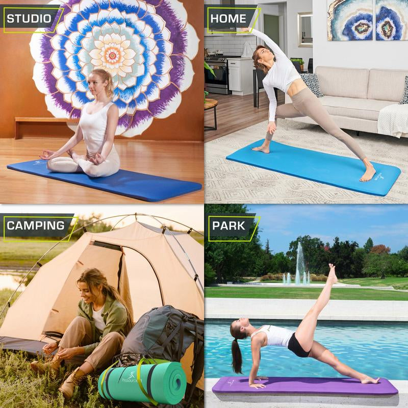 Extra Thick Yoga and Pilates Mat 1 Inch