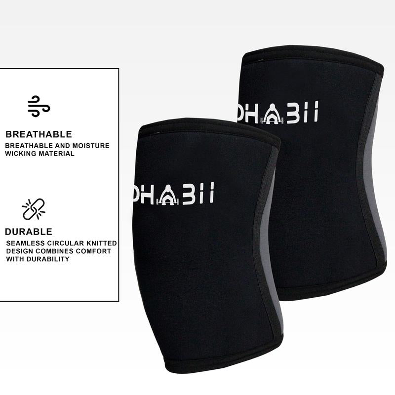 Dhabii Knee Sleeves for Weightlifting - 5Mm Thick Neoprene Support for Men & Women - Ideal for Squats, Powerlifting & Deadlifts