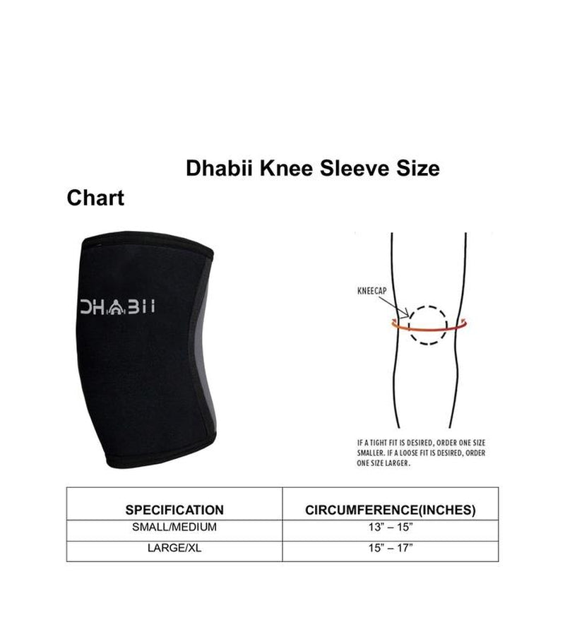 Dhabii Knee Sleeves for Weightlifting - 5Mm Thick Neoprene Support for Men & Women - Ideal for Squats, Powerlifting & Deadlifts