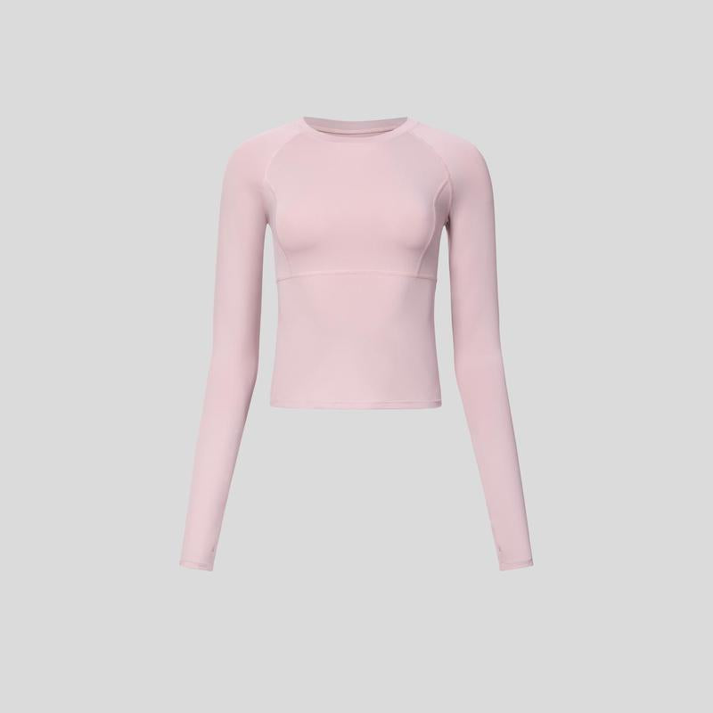 Halara Solid Thumb Hole Yoga Sports Top Athletic Wear Fitness