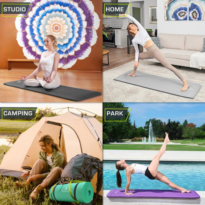 Extra Thick Yoga and Pilates Mat 1 Inch