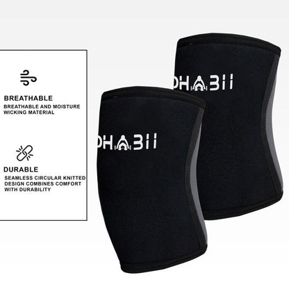 Dhabii Knee Sleeves for Weightlifting - 5Mm Thick Neoprene Support for Men & Women - Ideal for Squats, Powerlifting & Deadlifts